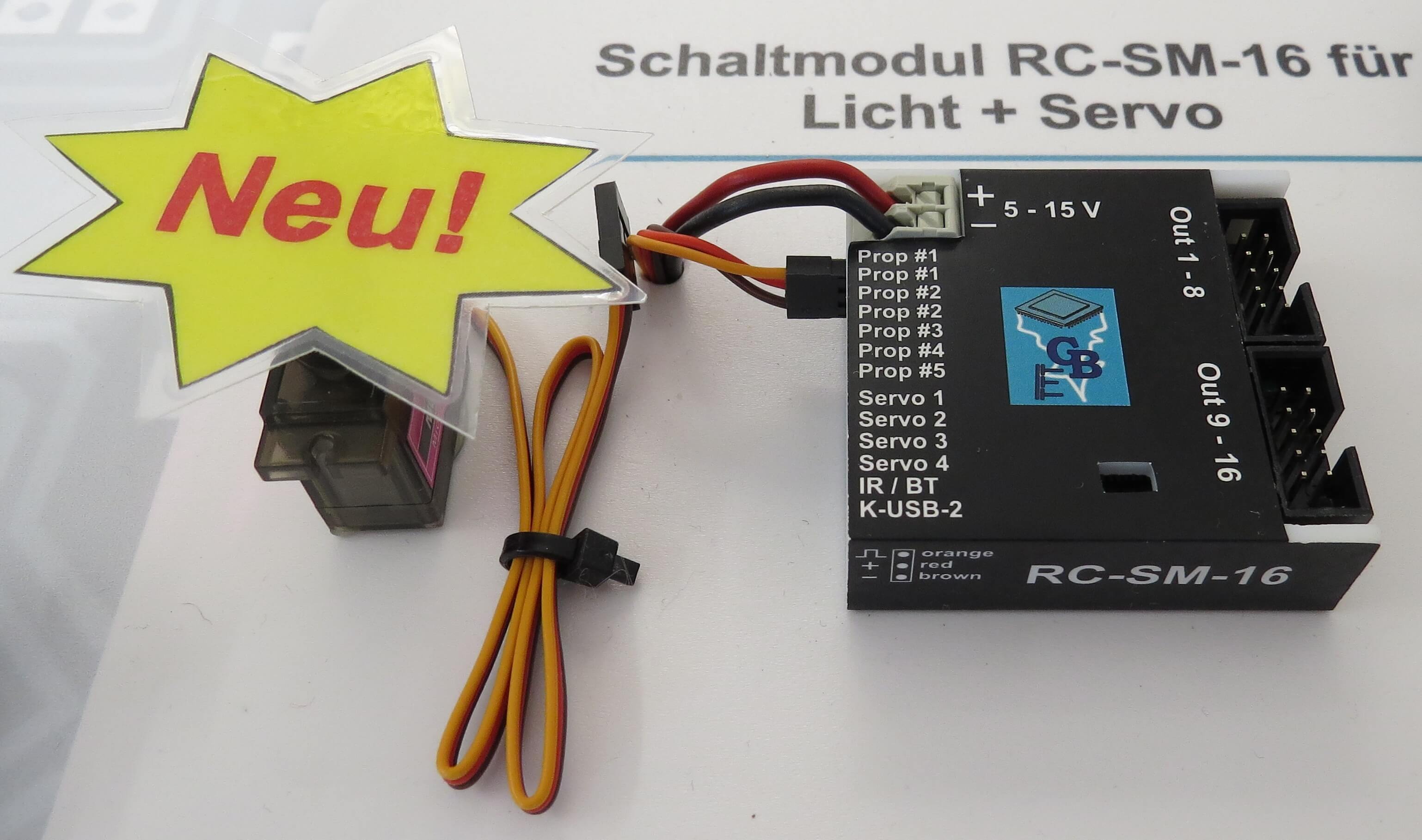 Beier RC-SM-16 schakelmodule. Met 5 of 8 proportionele regelaars | 13504