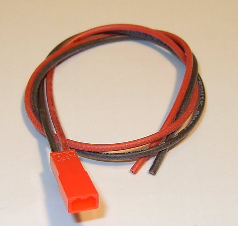 BEC-Akku-Gegenkabel 2x 0,5qmm, 30cm   Silikonlitze flach 1x BEC-Akku-Gegenkabel 2x 0,5qmm, 30cm   Silikonlitze flach