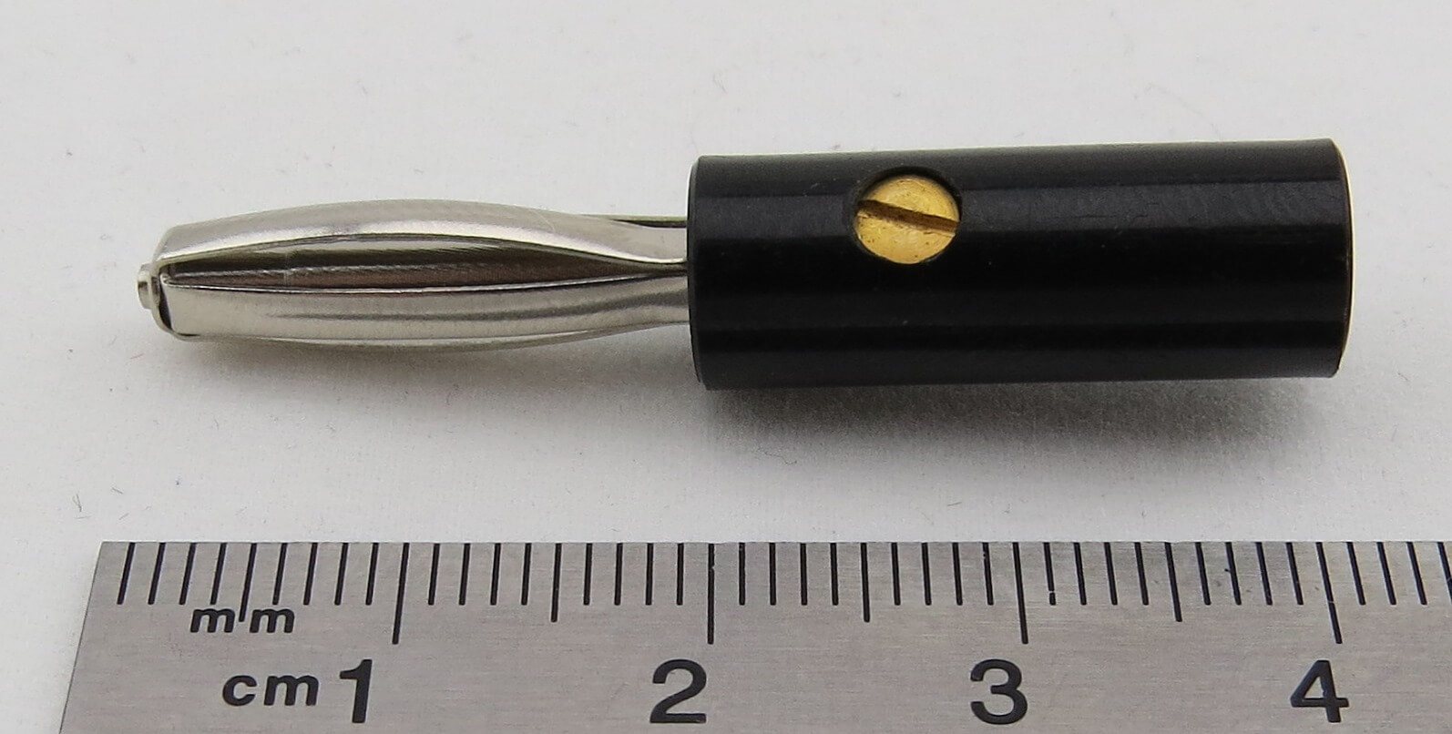 Bananenstecker,Standard,schwarz,Schraub- anschluß