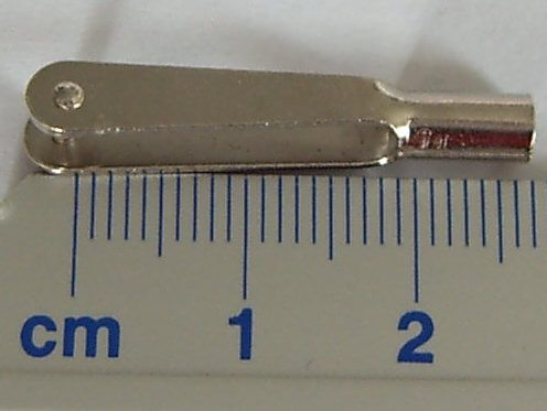 Federstahl-Gabelkopf V, 3,0mm Gewinde