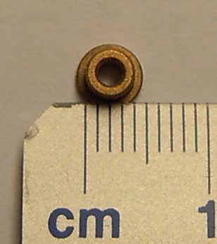 Sinterlager 2mm mit Bund für Wellen mit  2mm Durchmesser, Sinterlager 2mm mit Bund für Wellen mit  2mm Durchmesser,