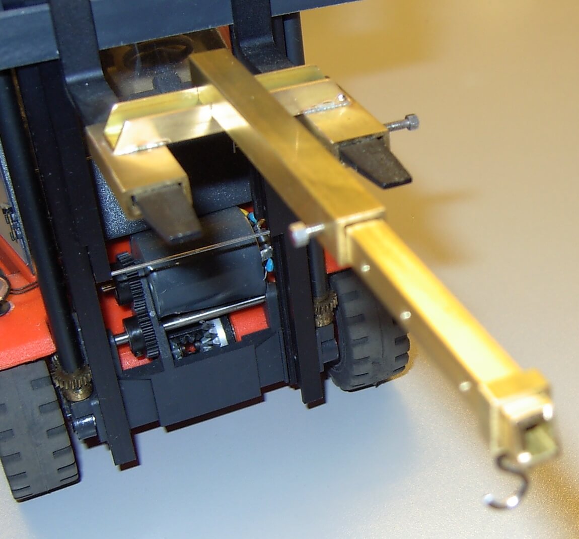 1x Transporthaken aus MS/Alu, passend zu den Originalgabeln