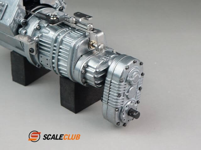 Scale Allradgetriebe 3-Gang mit Motor,Lüfter und Schaltservo Scale Allradgetriebe 3-Gang mit Motor,Lüfter und Schaltservo