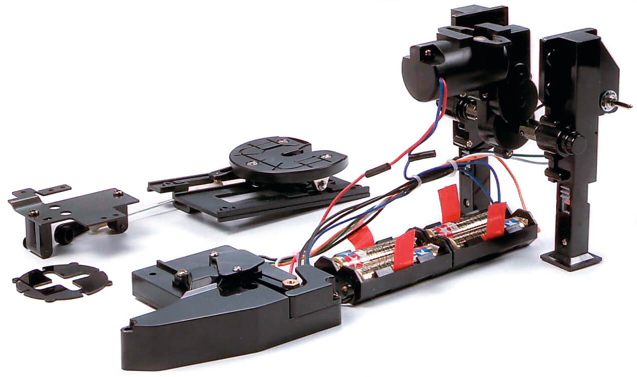 1x elektrische Aufliegerstützen Tamiya.  Komplettset        