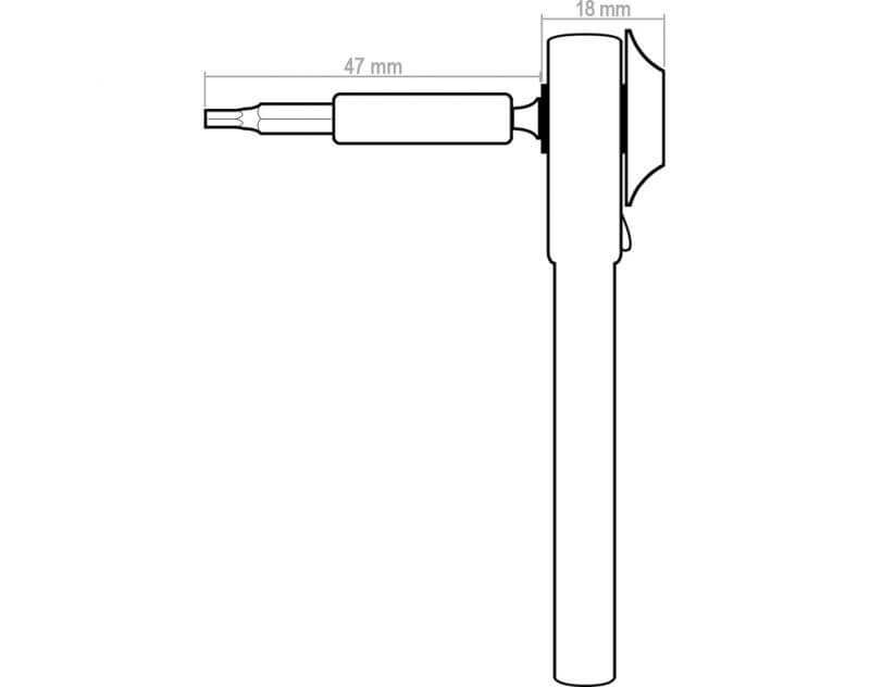 1 Mini-Ratschen-Satz, 40-teilig. Mit 4mm-MiniBit-Einsätzen (