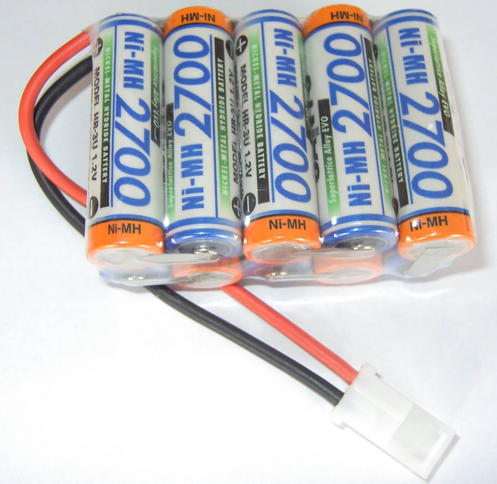 Akku-Pack mit 10x SANYO-Zellen,12V F5x2  10 Zellen, 2700mA Akku-Pack mit 10x SANYO-Zellen,12V F5x2  10 Zellen, 2700mA