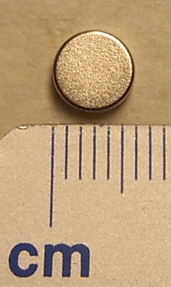 Neodym Magnet, rund, 6mm Durchmesser, 2mm dick, hohe 1x Neodym Magnet, rund, 6mm Durchmesser, 2mm dick, hohe