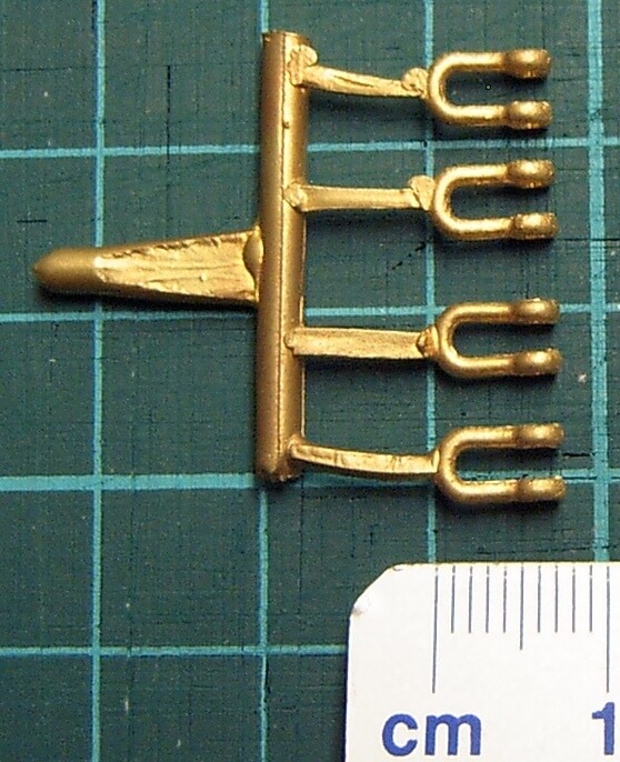 Mini-Schäkel mit Schraube, am Giess-Ast. MS-Feinguss, je 4