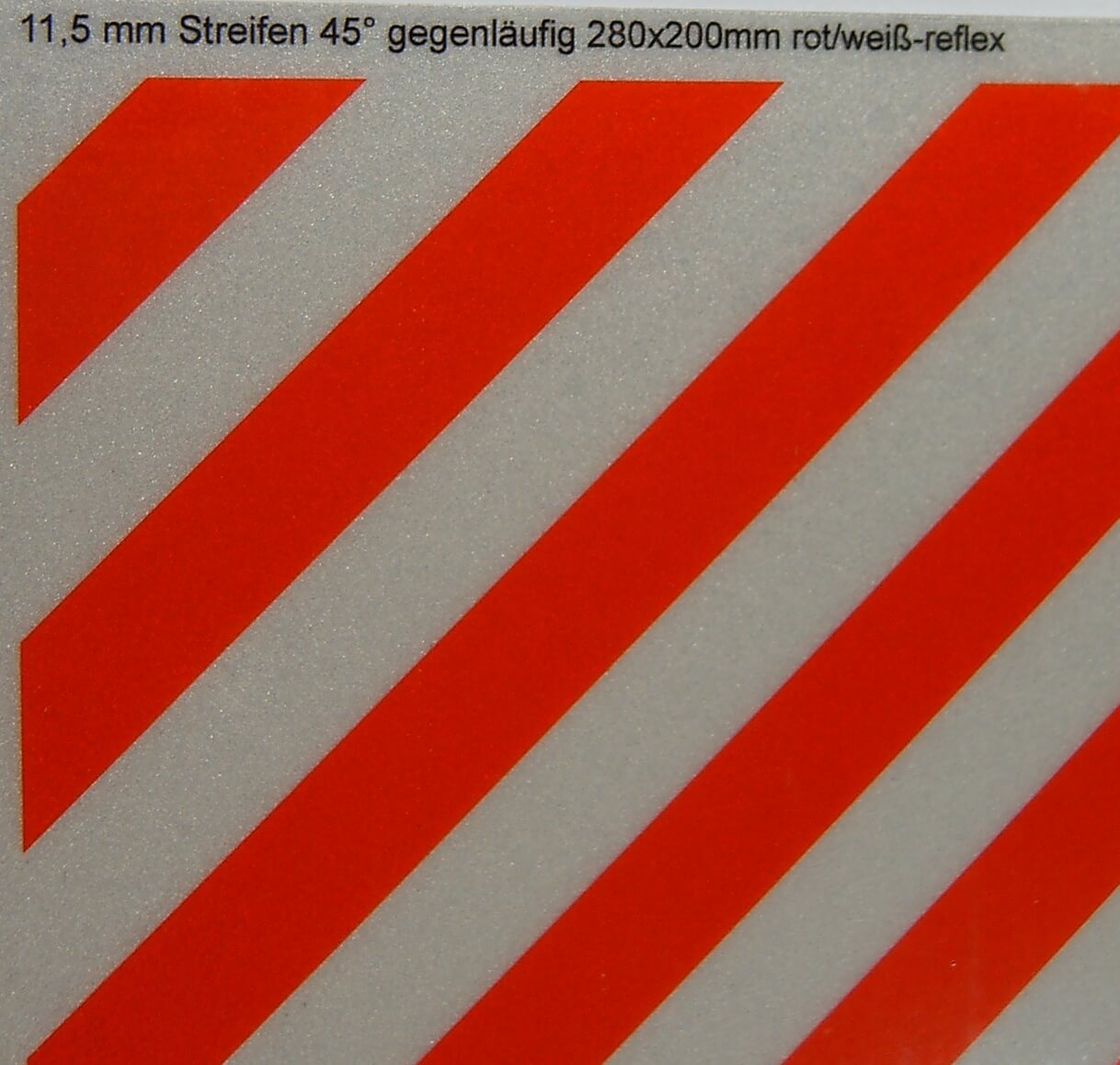 Dekorbogen Warnstreifen reflektierend ca. 200x280mm         