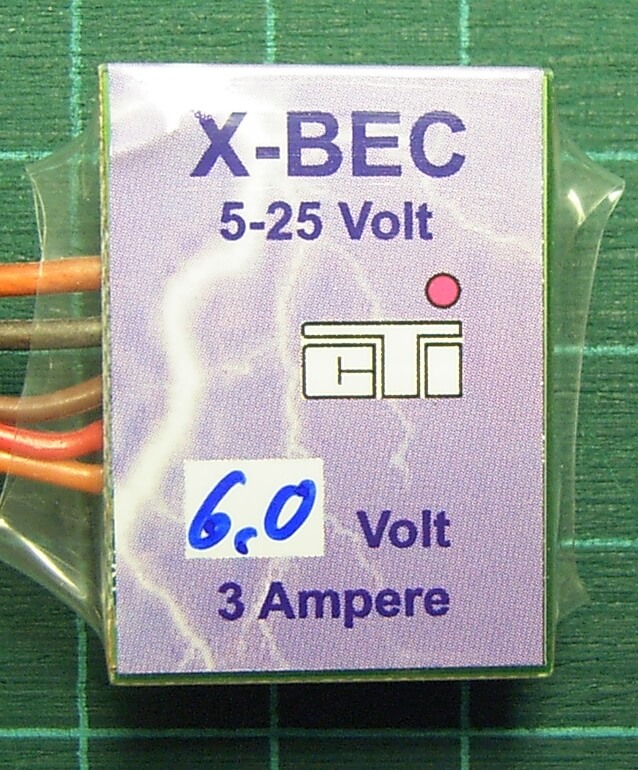 X-BEC 5,7-35V Eingangsspannung, 6,0V Ausgang, bis max. 8A   