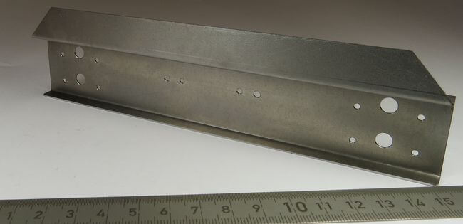 1x Heck-Stoßstange, Stahlblech 0,8mm für 2 Sätze            