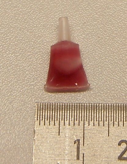 1x Microtube wkręcić klejącej, czerwony, odłączany. kleistą