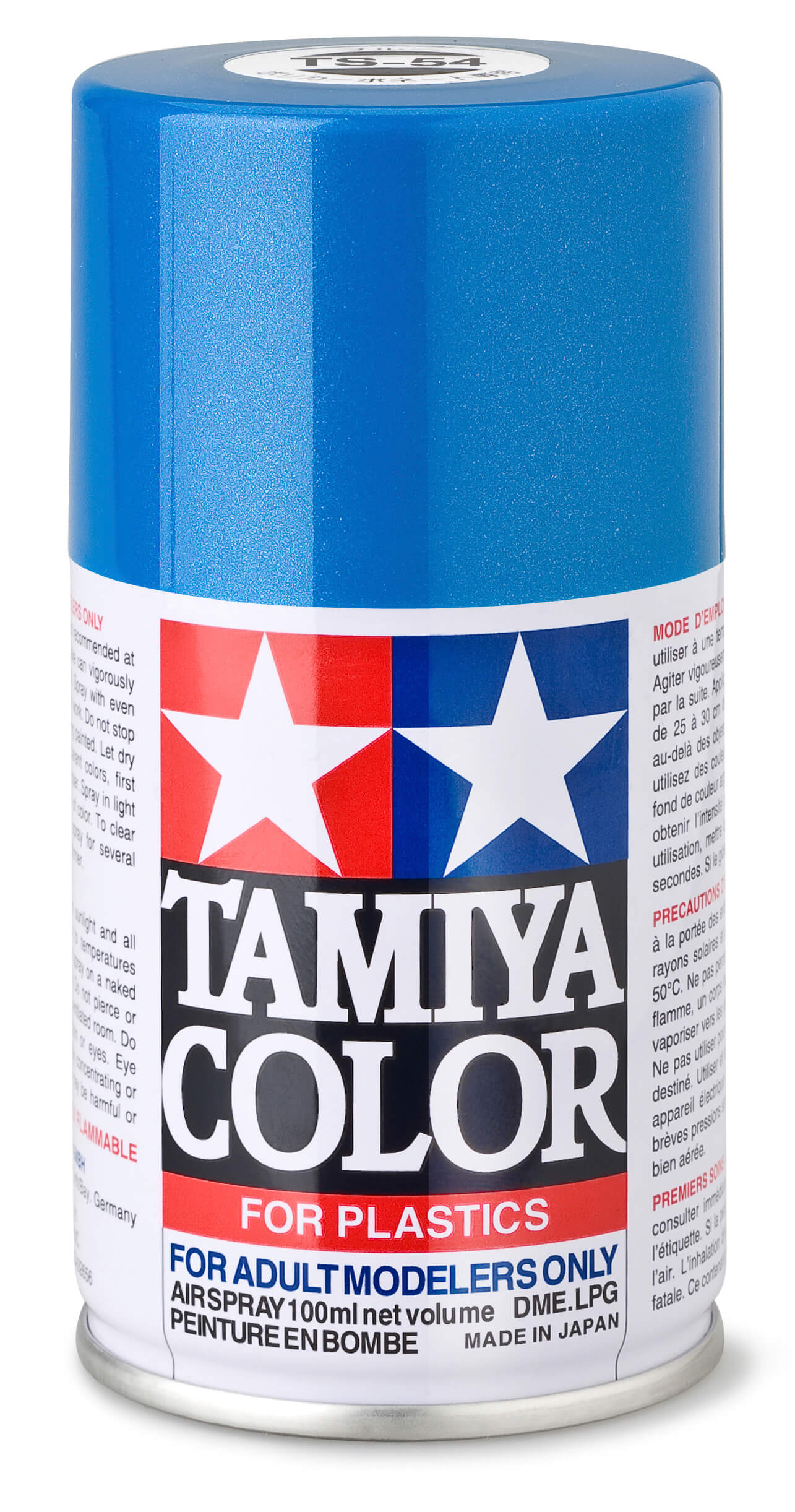 1x Sprühlack-Dose 100ml, Metallic blau hell, glänzend, TS-  