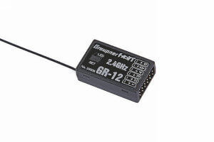 Graupner-Empfänger HOTT GR-12, 2,4GHz. 6-Kanal, Graupner
