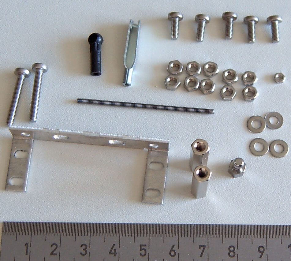 Servo-Einbausatz für Lenkservo (163) Servo-Einbausatz für Lenkservo (163)