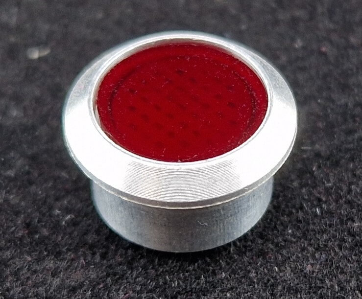 Fine Line Alu-Hülse mit roter detaillierter Streuscheibe Fine Line Alu-Hülse mit roter detaillierter Streuscheibe