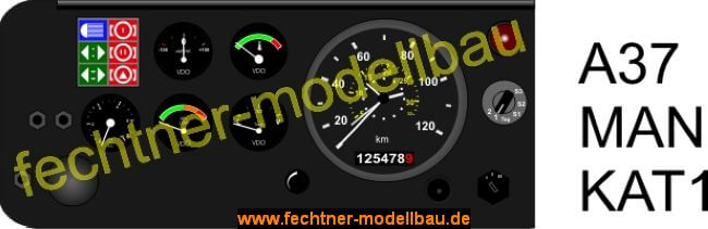Decal / Sticker "dashboard" MAN / KAT 1-Piece decal: