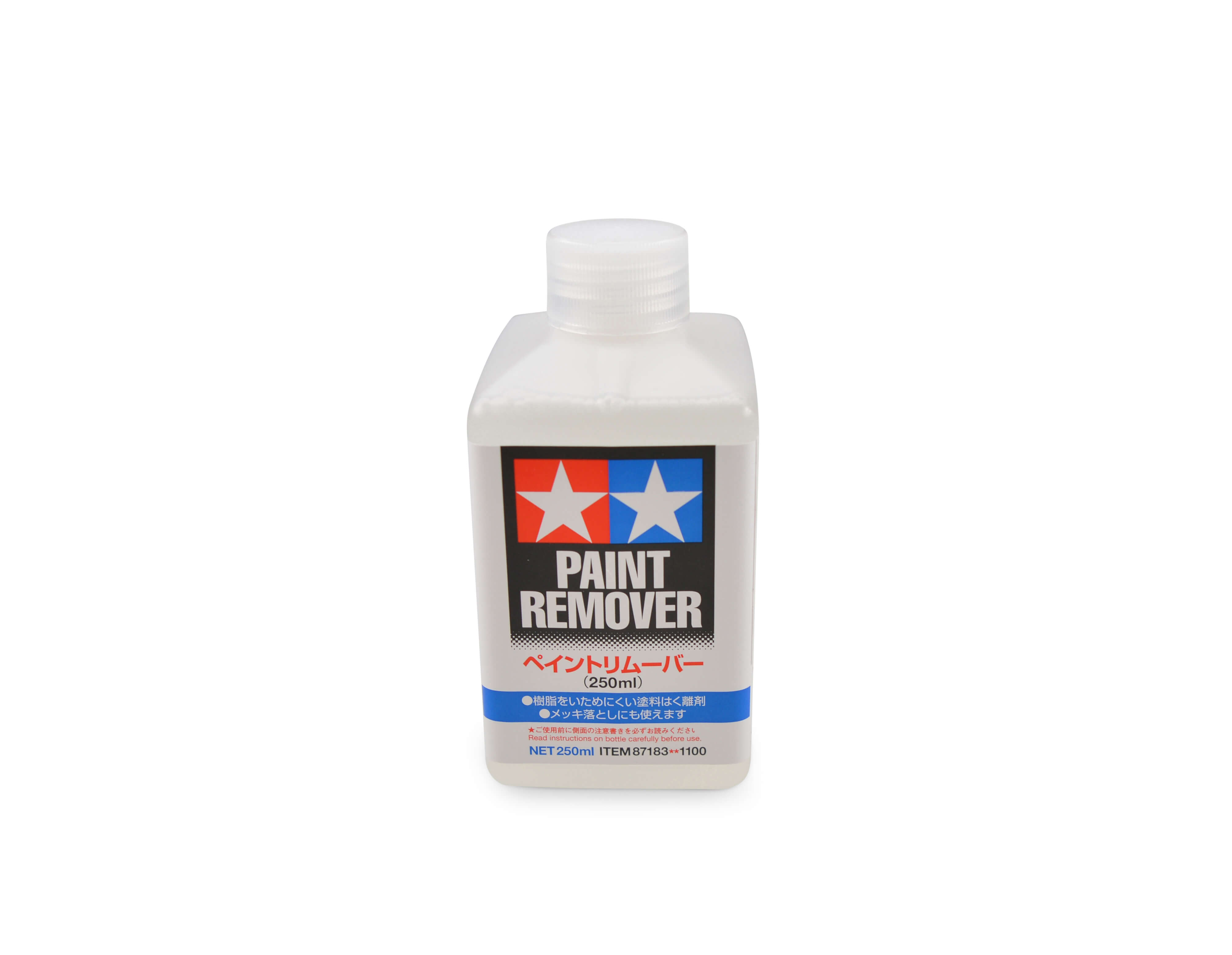 Tamiya Farb-/Lackentferner. 250ml in Kunststoff-Flasche     