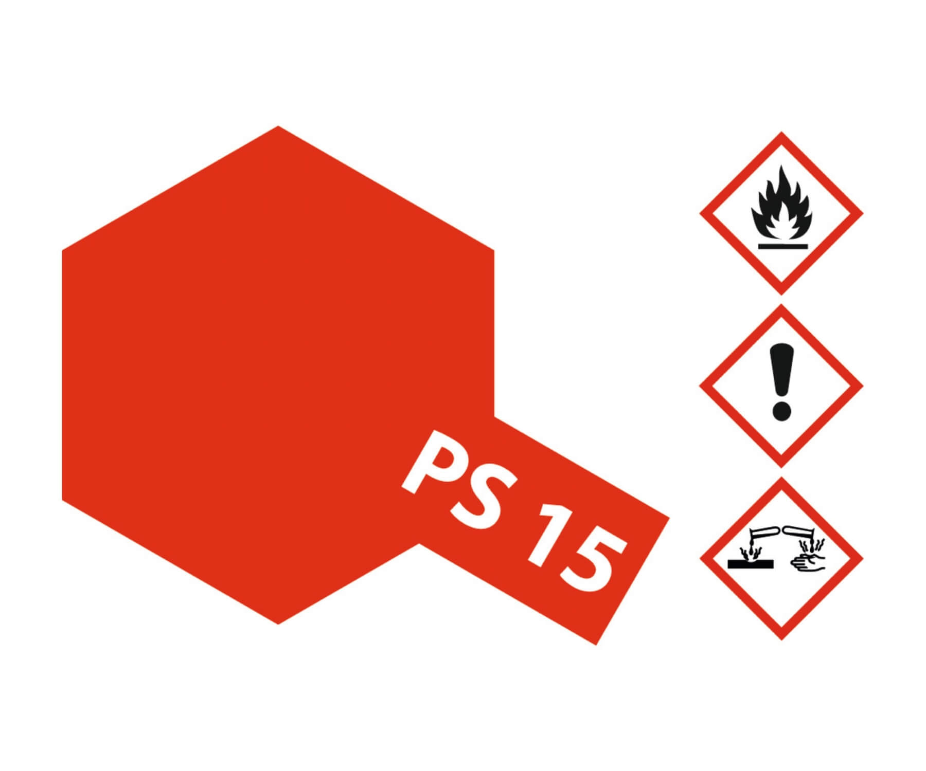 1x Sprühlack-Dose 100ml, rot metallic, PS-15                