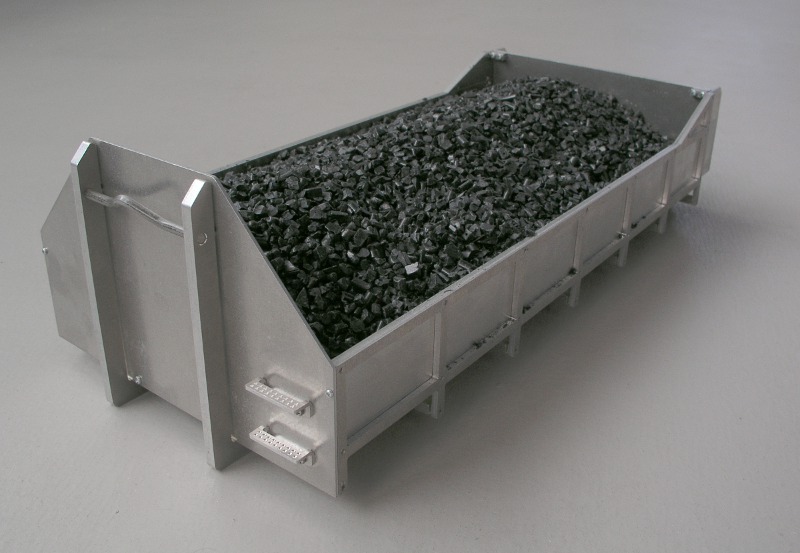 LEIMBACH flacher Abrollcontainer mit Erhöhung. Tamiya LEIMBACH flacher Abrollcontainer mit Erhöhung. Tamiya