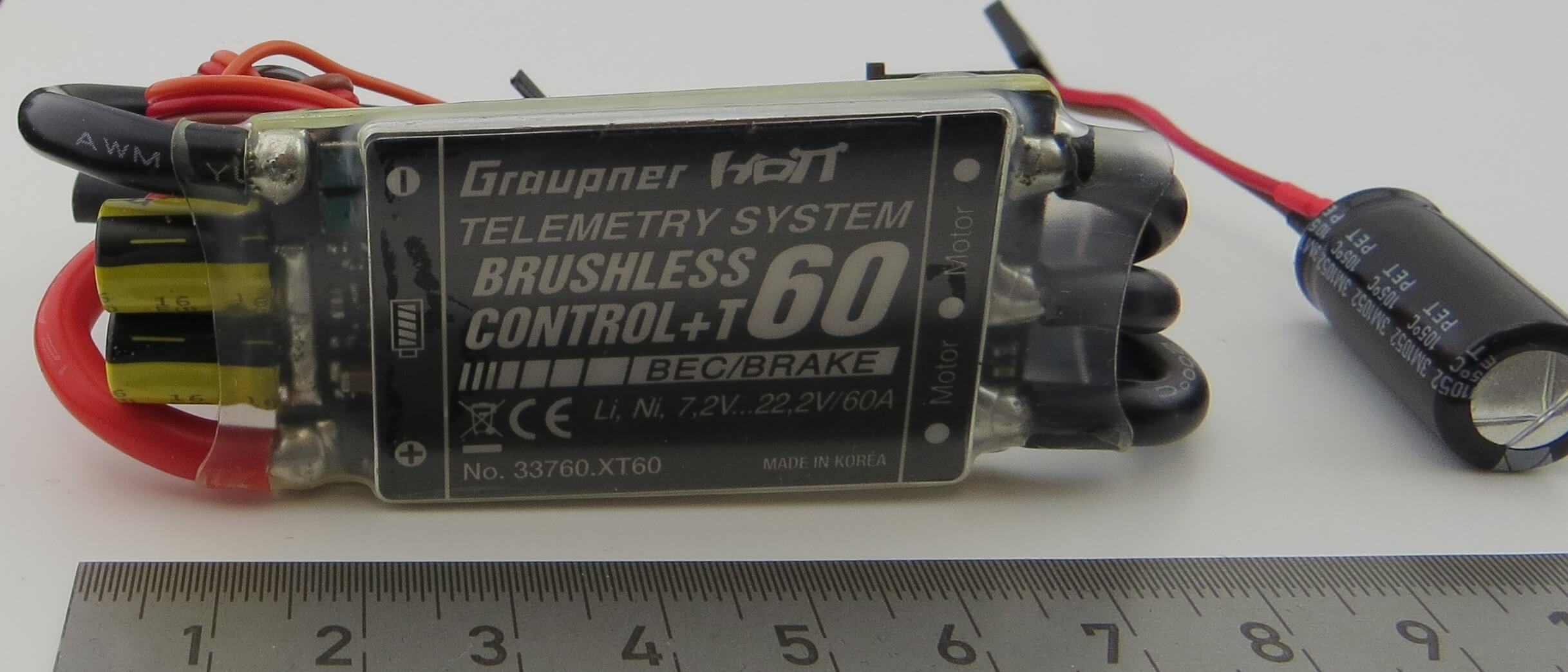 Fırçasız motorlar için 60A hız kontrol cihazı.