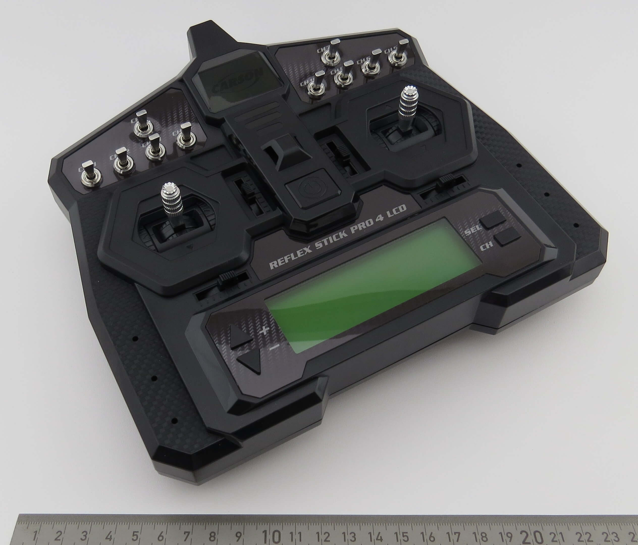2,4GHz-Fernsteuerung mit 14 Kanälen. Reflex-Stick Pro4 LCD