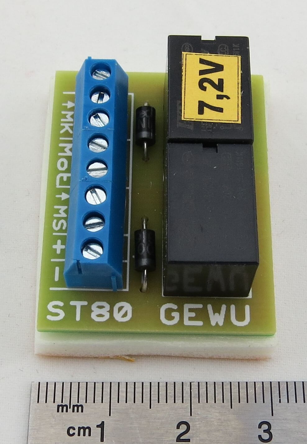 Stützensteuerung ST.80 (1,5A). Für 7,2V