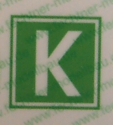 K-Schild grün/weiß 1/8 Hinweisschild "Kombiverkehr" K-Schild grün/weiß 1/8 Hinweisschild "Kombiverkehr"