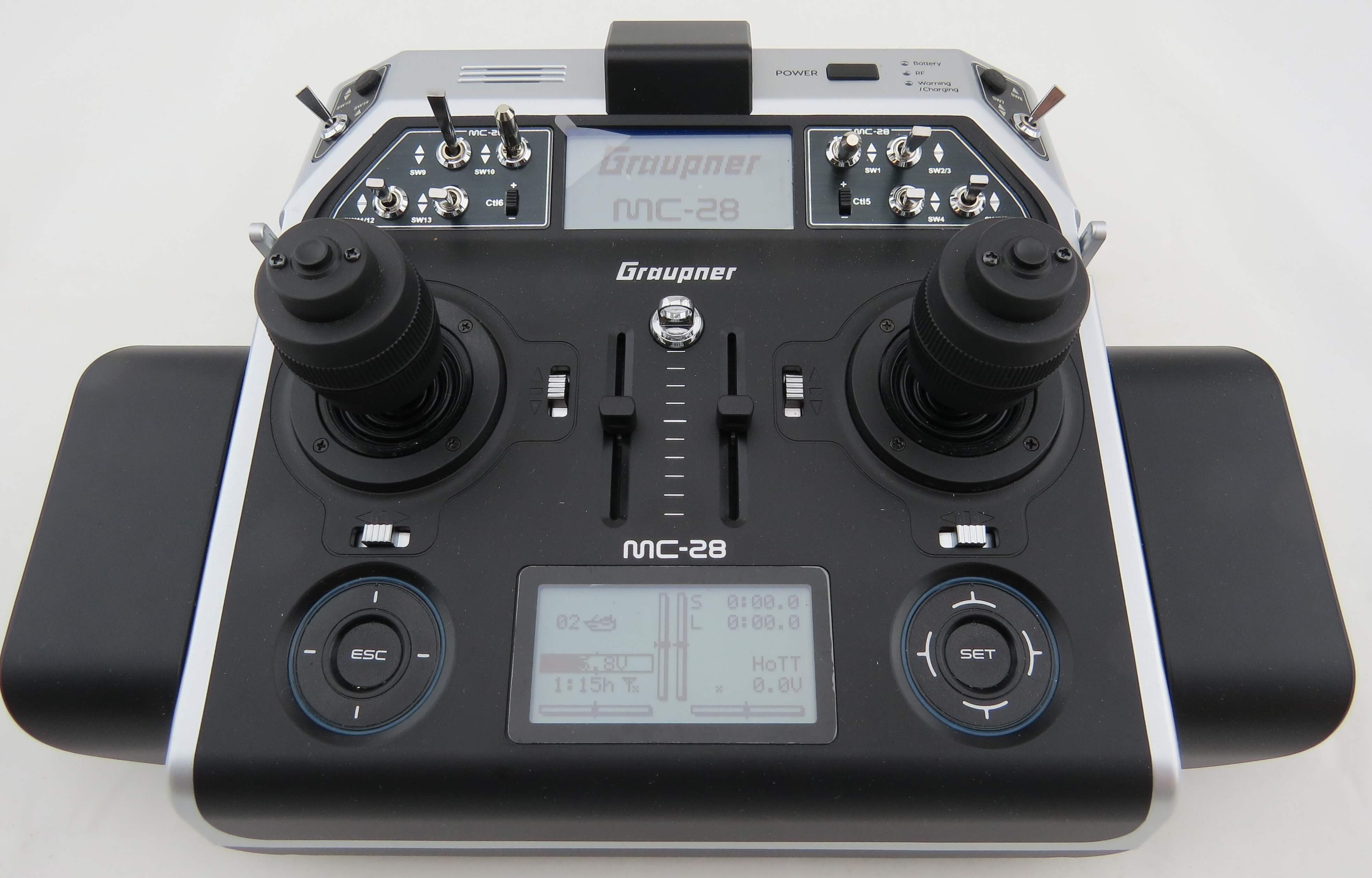 MC 28HoTT computer remote control transmitter 16 channel Graupner 10649 MC 28HoTT computer remote control transmitter 16 channel Graupner 10649