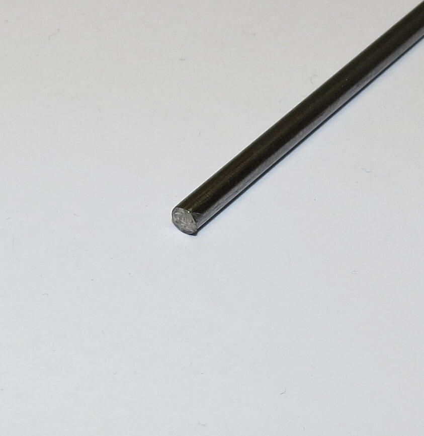 Federstahldraht 2,0mm Durchm., 1m lang   in gerade