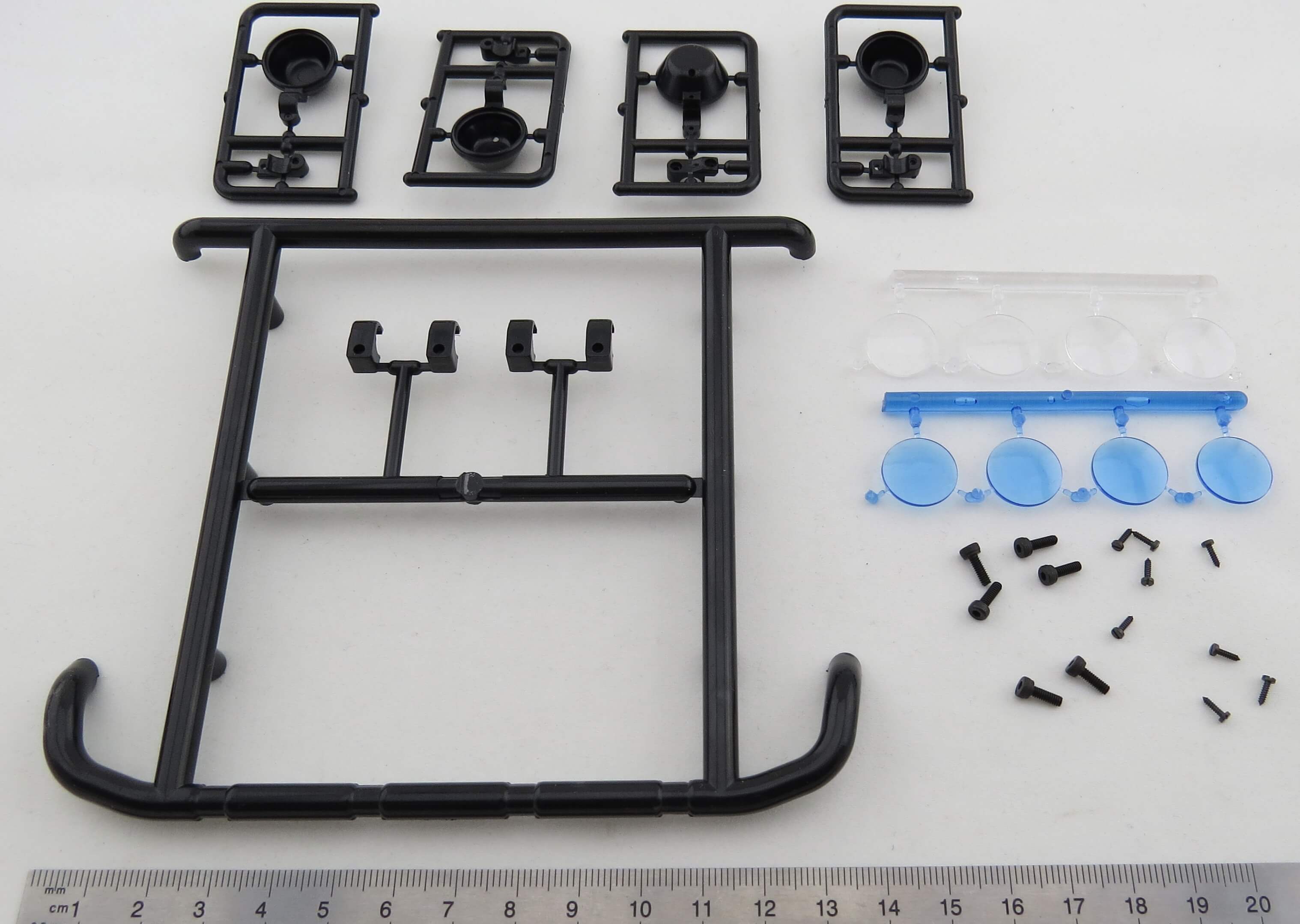 Dachlampenbügel für MB Arocs von Tamiya. Speziell auf das