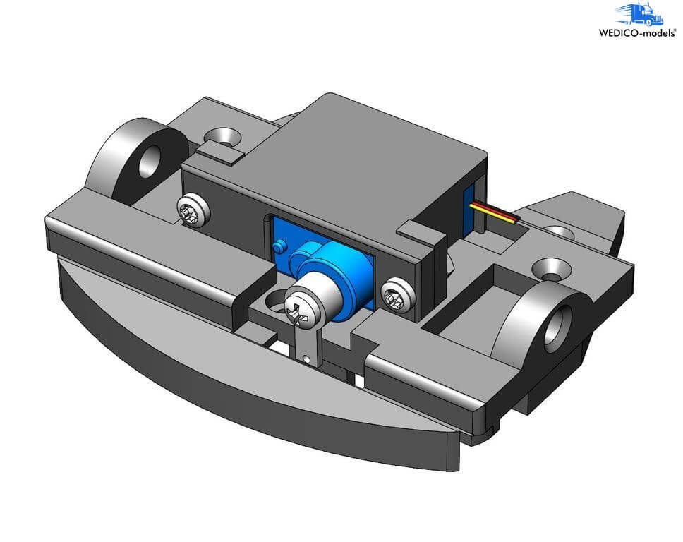 Servo-Set für Wedico Sattelplatte. Set aus Micro-Servo      