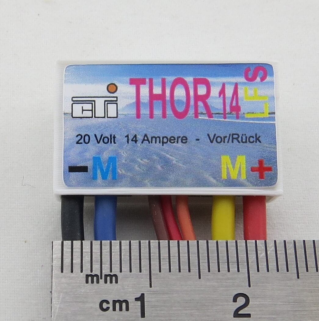 1x Fahrregler THOR14LFs,bis 20V max. 14A 100% vorwärts, 100%