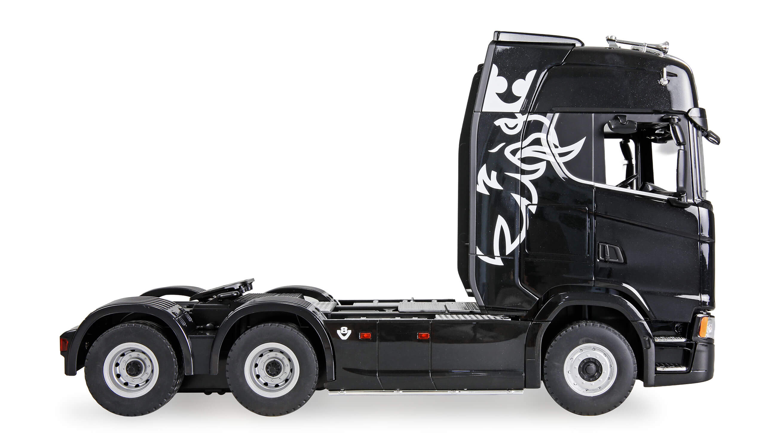 Scania 770S, RTR. Fertig montiert mit Karosserie, Licht un