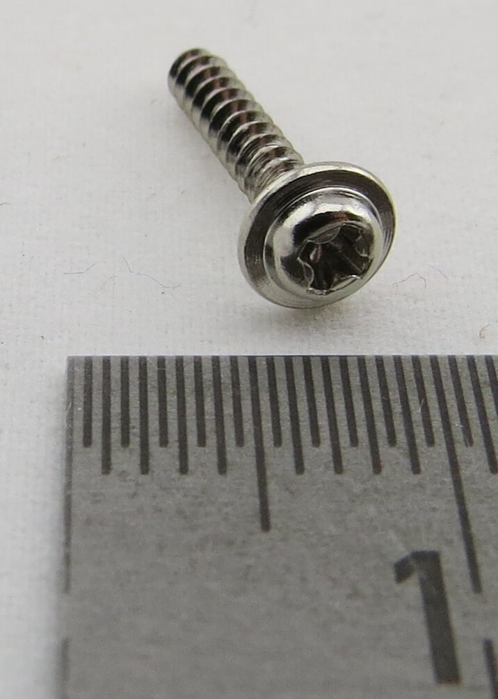 Servoschrauben 2x13mm (10 Stück). Für Futaba-Servos