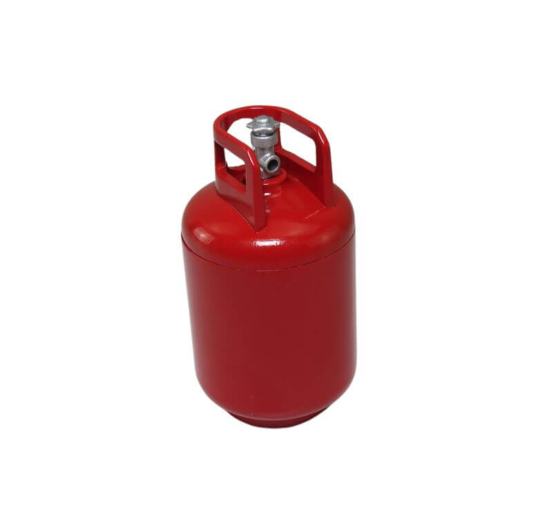 1:10 propane gas bottle red made of metal