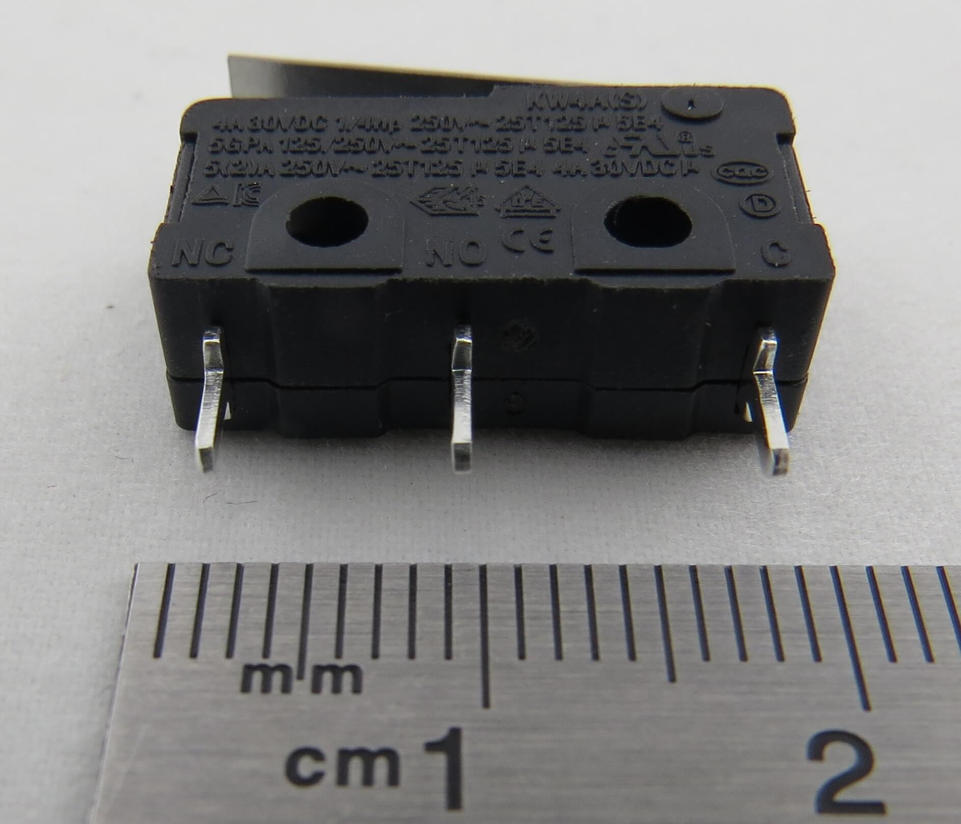 Microschalter 3-polig. Umschalter. Als Endlagenschalter 1 Microschalter 3-polig. Umschalter. Als Endlagenschalter