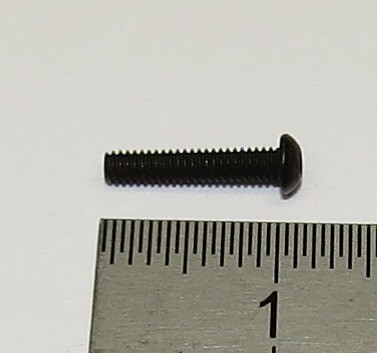 Halbrundschraube mit Innensechskant. M2x10mm. Stahl. SW1,5  