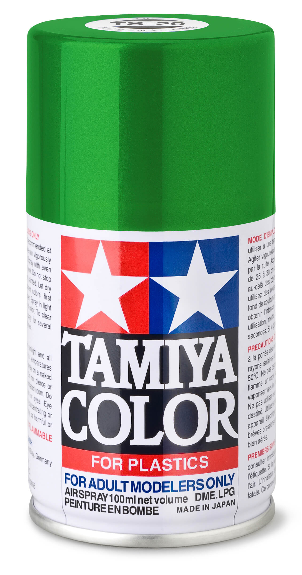 1x Sprühlack-Dose 100ml, Metallic grün, glänzend, TS-20