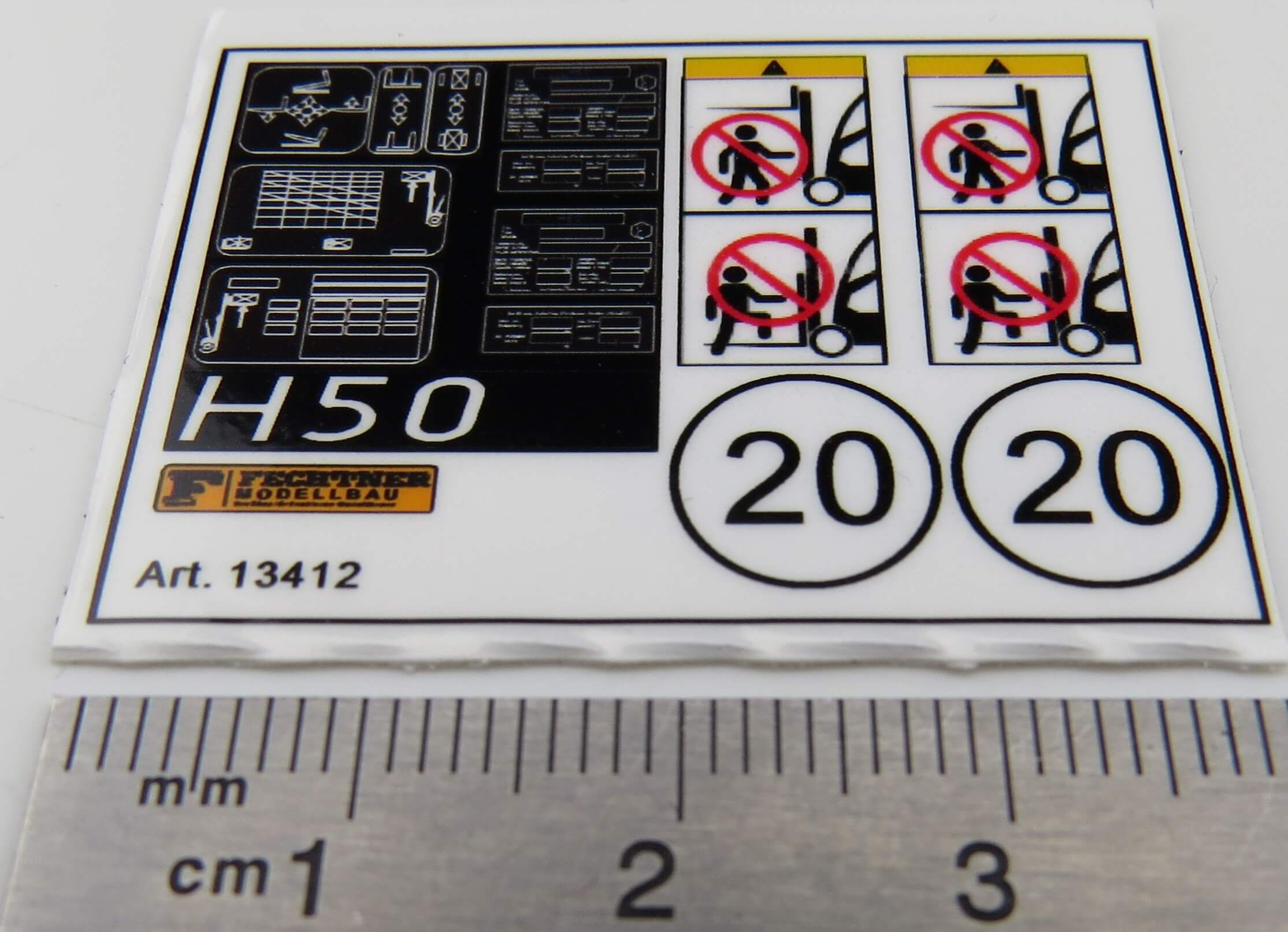 Decal sheet, self-adhesive film Stapler2 M1:15. Special set for