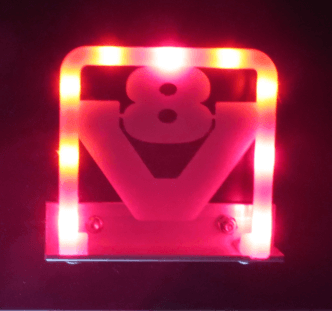 AirBar mit V8 Scania für Tamiya Modelle, mit 9 roten LEDs   