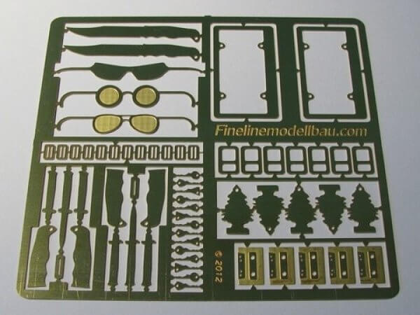 Ätz-Set mit Ausstattungsteilen für den Maßstab 1:10 bis 1 Ätz-Set mit Ausstattungsteilen für den Maßstab 1:10 bis
