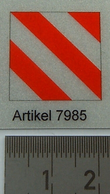 Stück Warntafel ÜBERBREITE, reflex. Spitze Ecken, ca 1 Stück Warntafel ÜBERBREITE, reflex. Spitze Ecken, ca