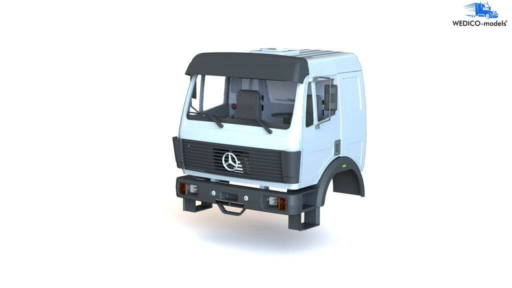 Merceds-Benz SK Fahrerhaus, weiß, Bausatz (2500-w)
