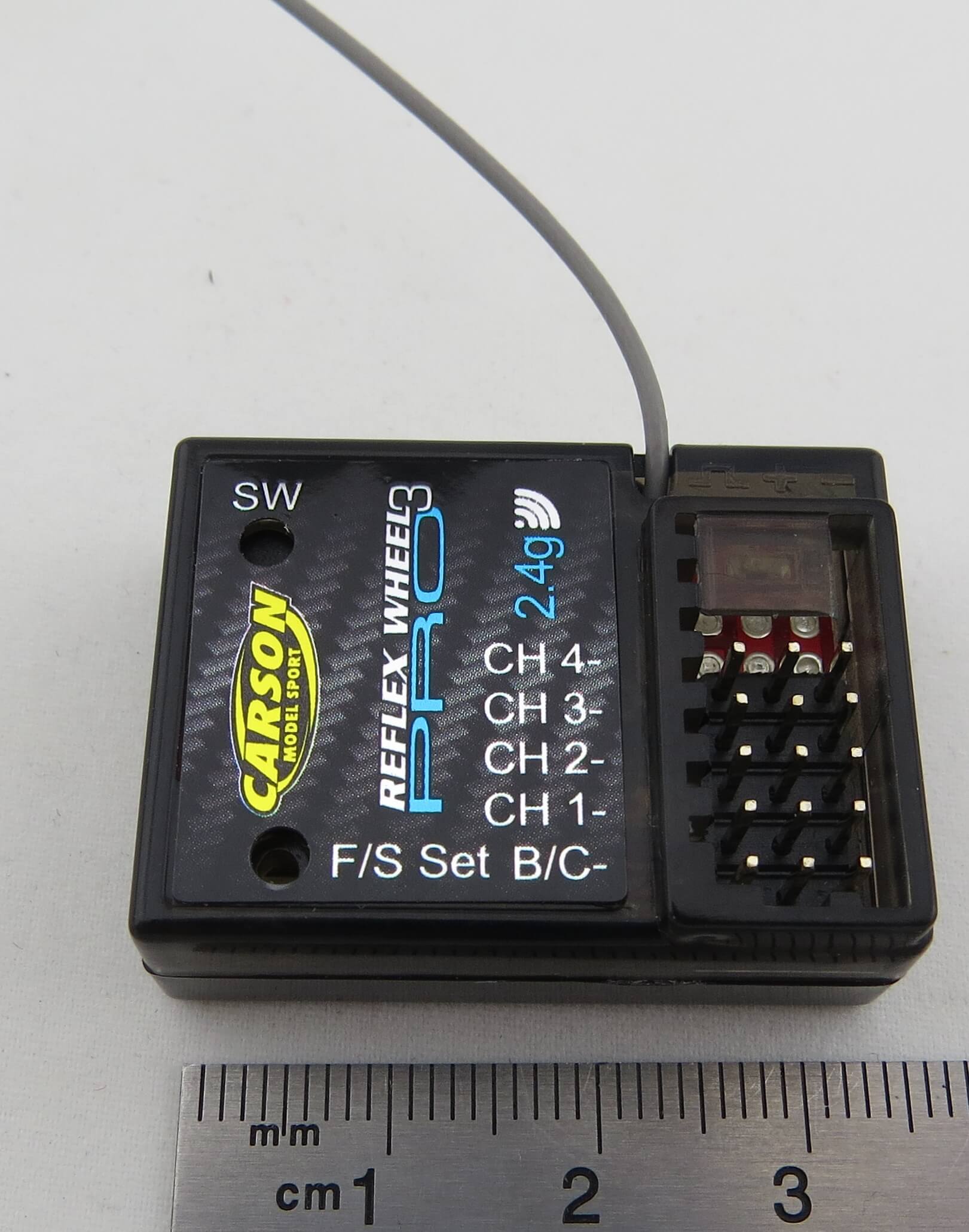 2,4GHz-Empfänger mit 4 Kanälen. Für CARSON Reflex 14 Pro    