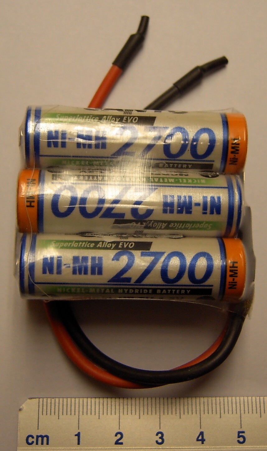 Akku-Pack mit 6x Sanyo HR-3U-Zellen,7,2V 6 Zellen, 2700mAh Akku-Pack mit 6x Sanyo HR-3U-Zellen,7,2V 6 Zellen, 2700mAh