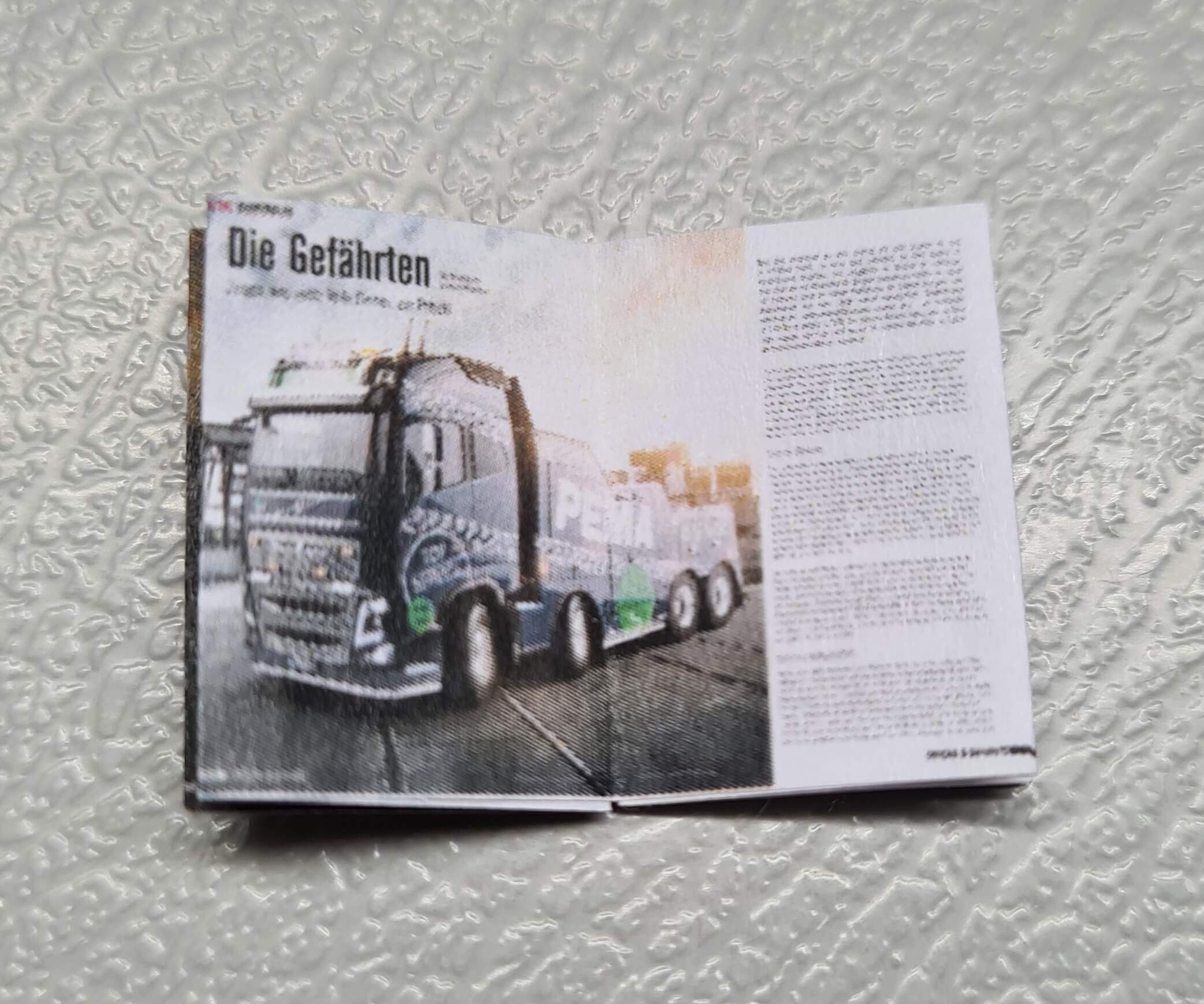 Miniatur-Zeitschrift "Truck&Details" z.B. zur Ausgestaltung