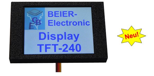 TFT-Display, Vollfarb-Display. TFT-240. Diagonale 2,4 Zoll  