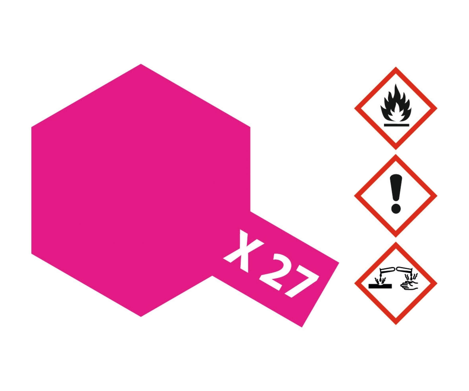 Acryl-Lack ca.23ml, klar rot glänzend X27 transparent, auch Acryl-Lack ca.23ml, klar rot glänzend X27 transparent, auch