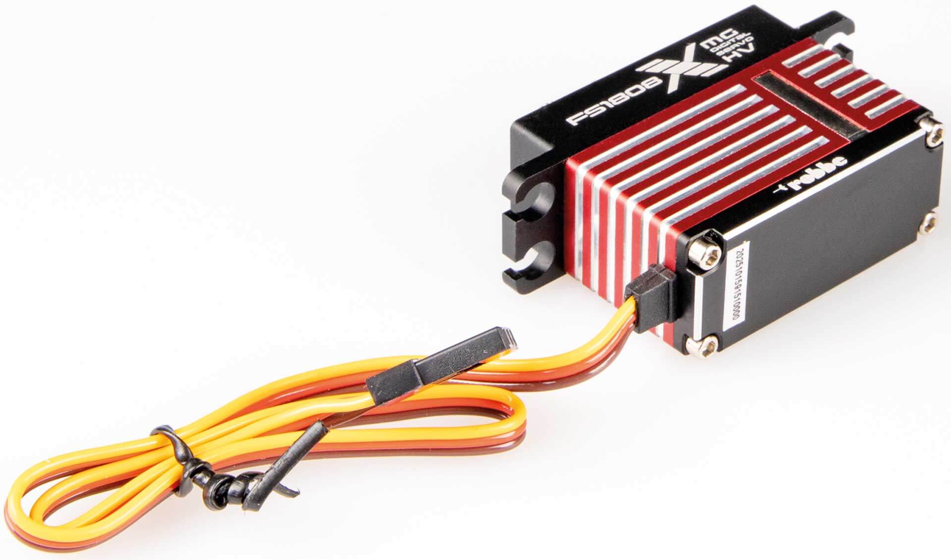 Servo FS-1808X HV MG. Digitales Mini-Servo. Maße: 35,5x15